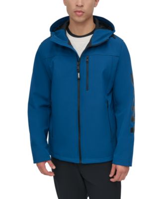 Men's Zip-Front Hooded Logo Jacket