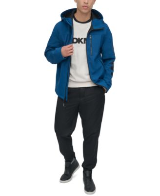 Men's Zip-Front Hooded Logo Jacket