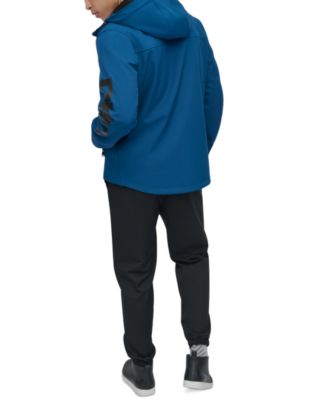 Men's Zip-Front Hooded Logo Jacket