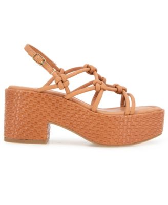 Women's Essa Knots Square Toe Wedge Sandals