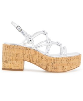 Women's Essa Knots Square Toe Wedge Sandals