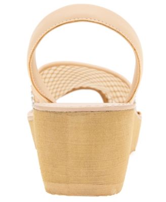 Women's Fine Glass Mesh Wedge Sandals