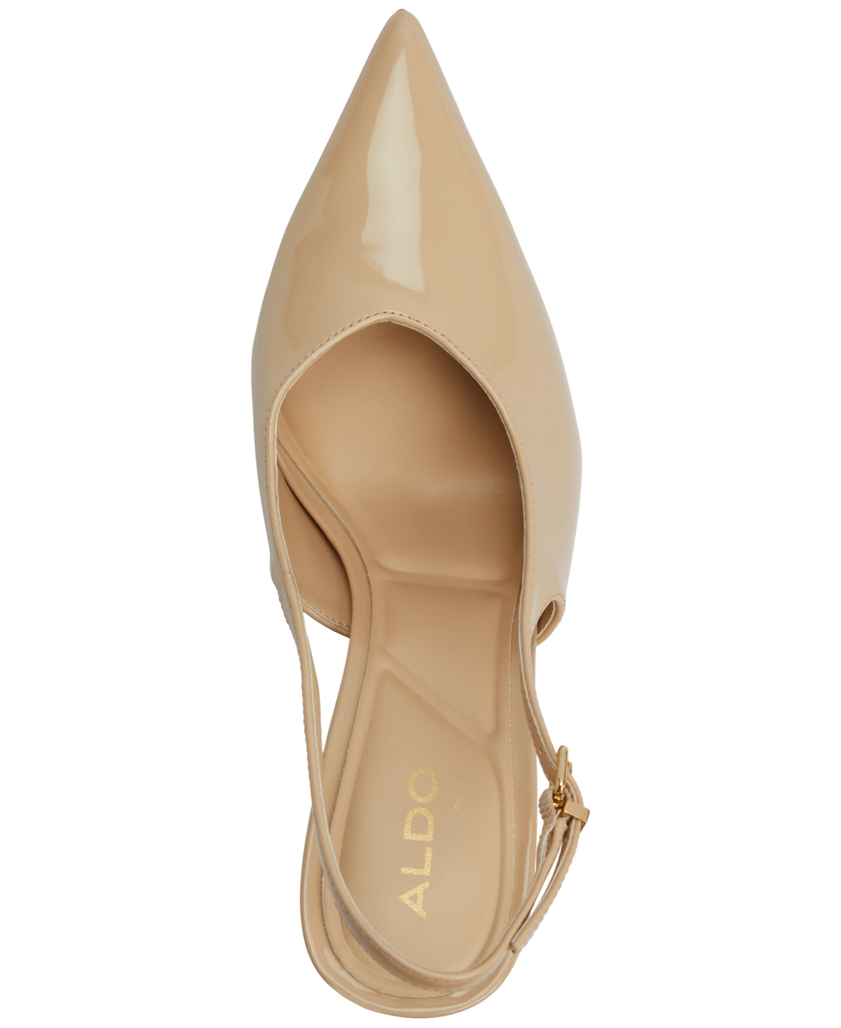 Shop Aldo Women's Lysandre Pointed-toe Slingback Pumps In Beige Patent