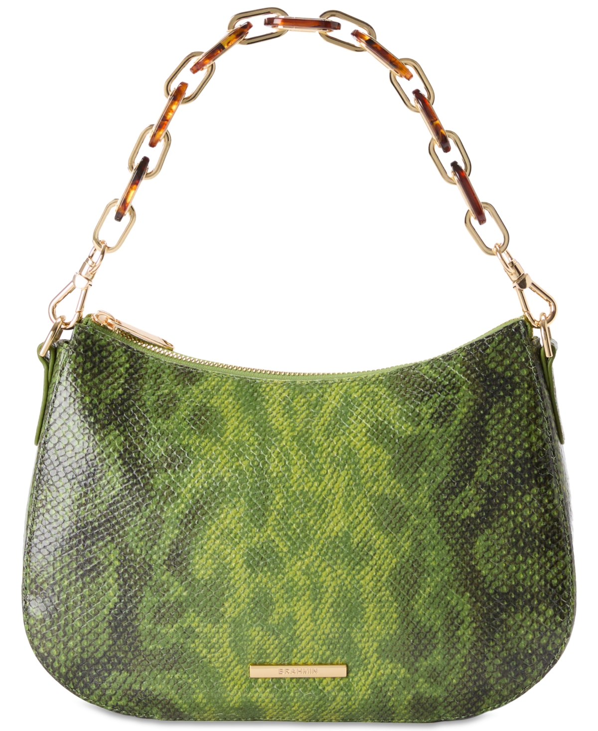 Brahmin Mod Shayna Fern Cassatt Small Leather Crossbody In Fern