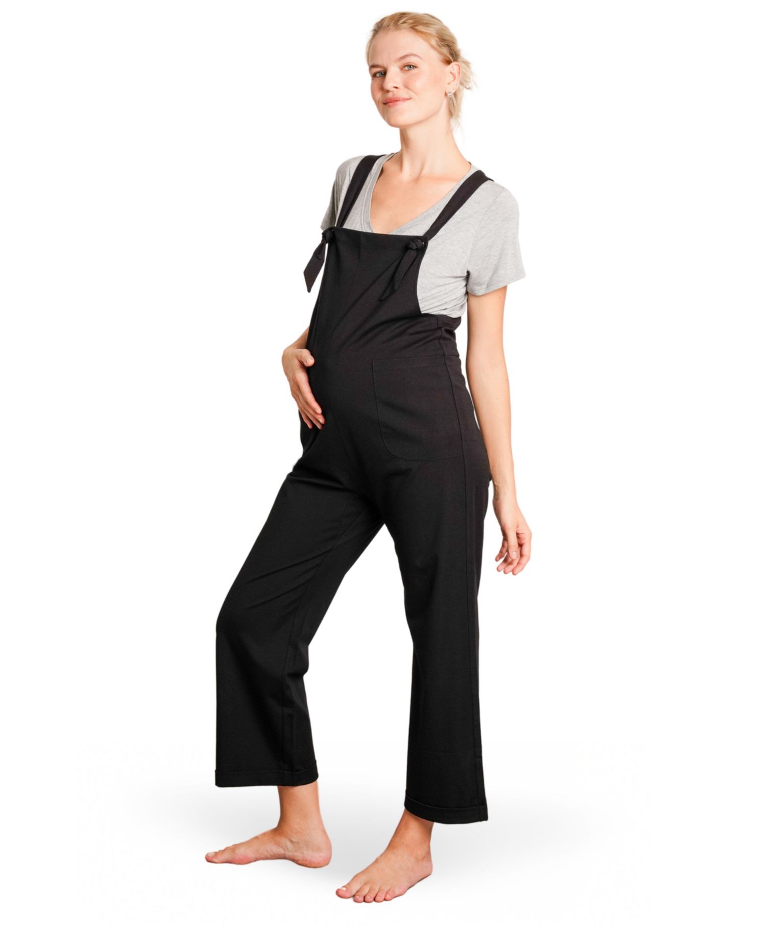 Women's Imogen Knit Tie-Strap Overalls