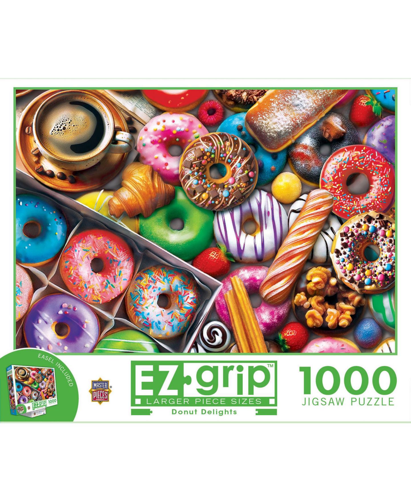 Пазл MasterPieces Puzzles EZ Grip Donut Delights, 1000 деталей, от 14 лет — фото 1