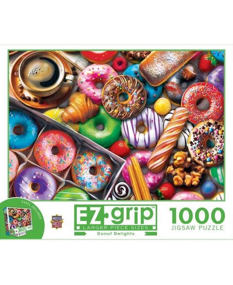 Пазл MasterPieces Puzzles EZ Grip Donut Delights, 1000 деталей, от 14 лет