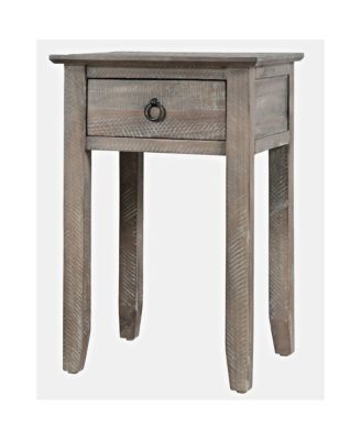 Devon Farmhouse Distressed Solid Wood End Table