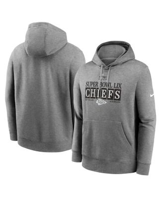 Nike - Men's Heather Gray Kansas City Chiefs Super Bowl LIX NOLA Inspired Pullover Hoodie