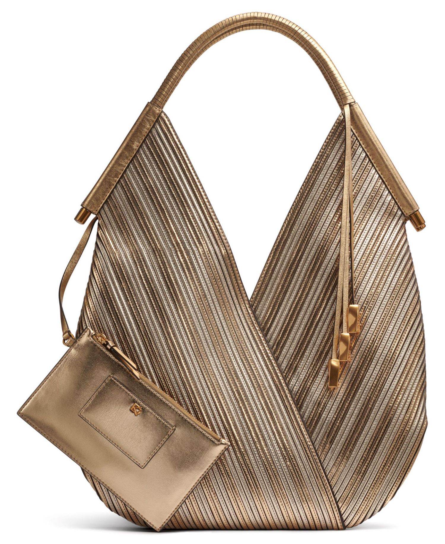 Baldwin Large Metallic Shoulder Bag