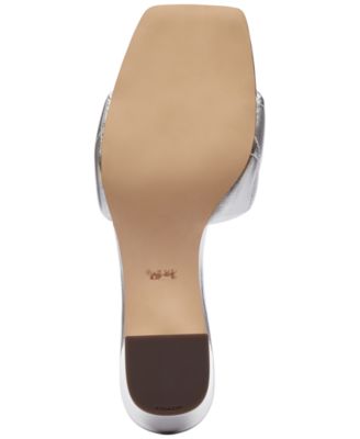 【COACH】Holly Block-Heel Leather Square-Toe Sandals COACH Holly Block-Heel Leather Square-Toe Sandals - Macy's