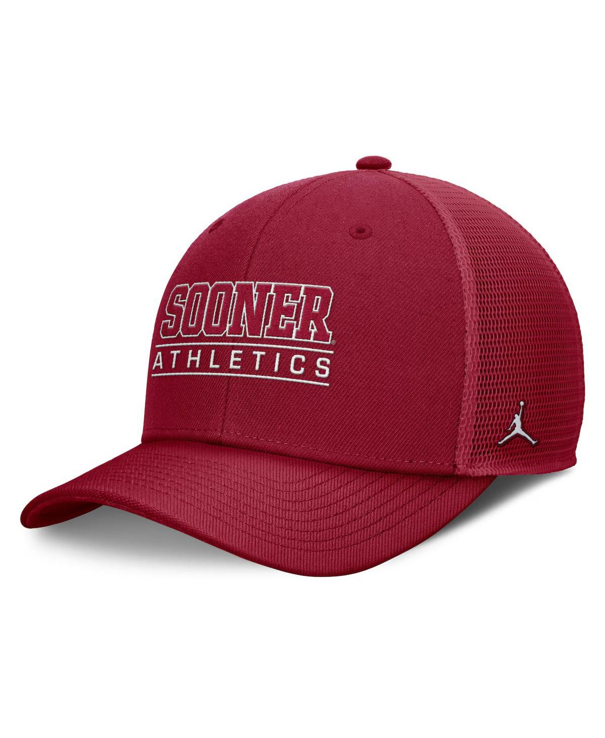 JORDAN MEN'S CRIMSON OKLAHOMA SOONERS RISE ADJUSTABLE HAT 
