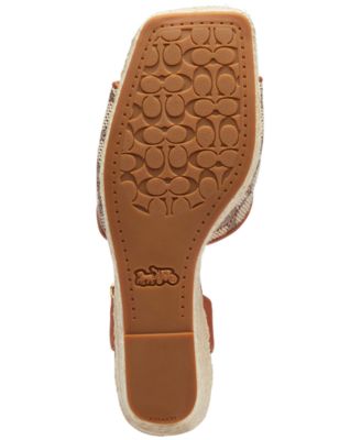 Signature Textile Jacquard High-Heel Espadrille Sandals