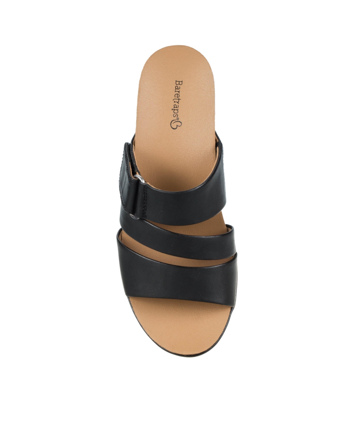 Baretraps Fresha Womens Strappy Open Toe Slide Sandals In Black