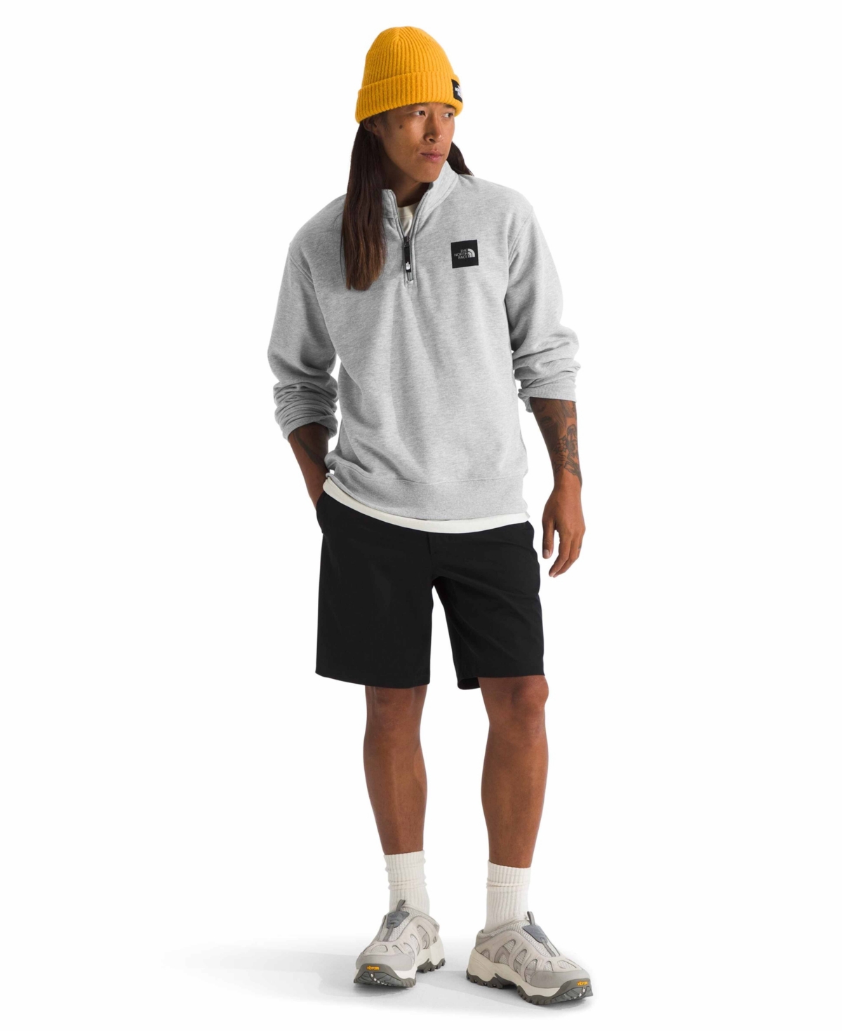 THE NORTH FACE MEN'S BOX HALF DOME ¼ ZIP SWEATSHIRT 