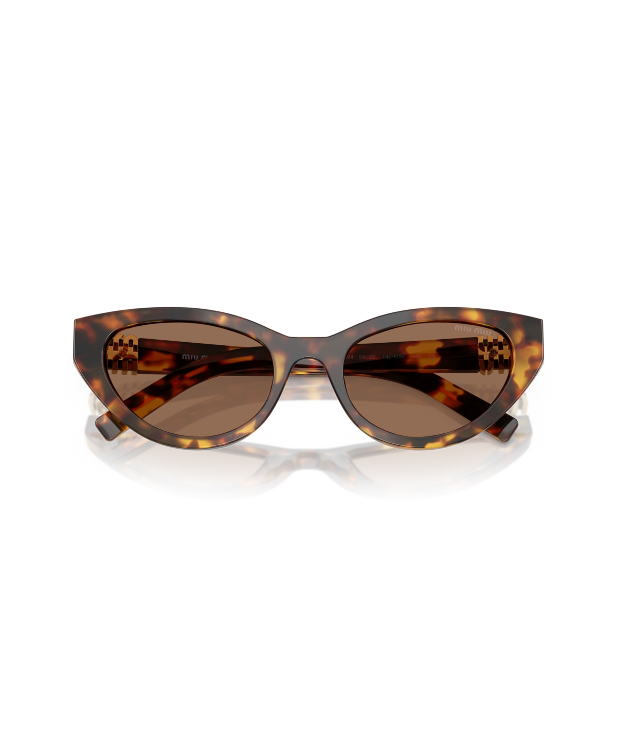 Miu Miu Women's Large Sunglasses, Mu A04s In Havana Honey