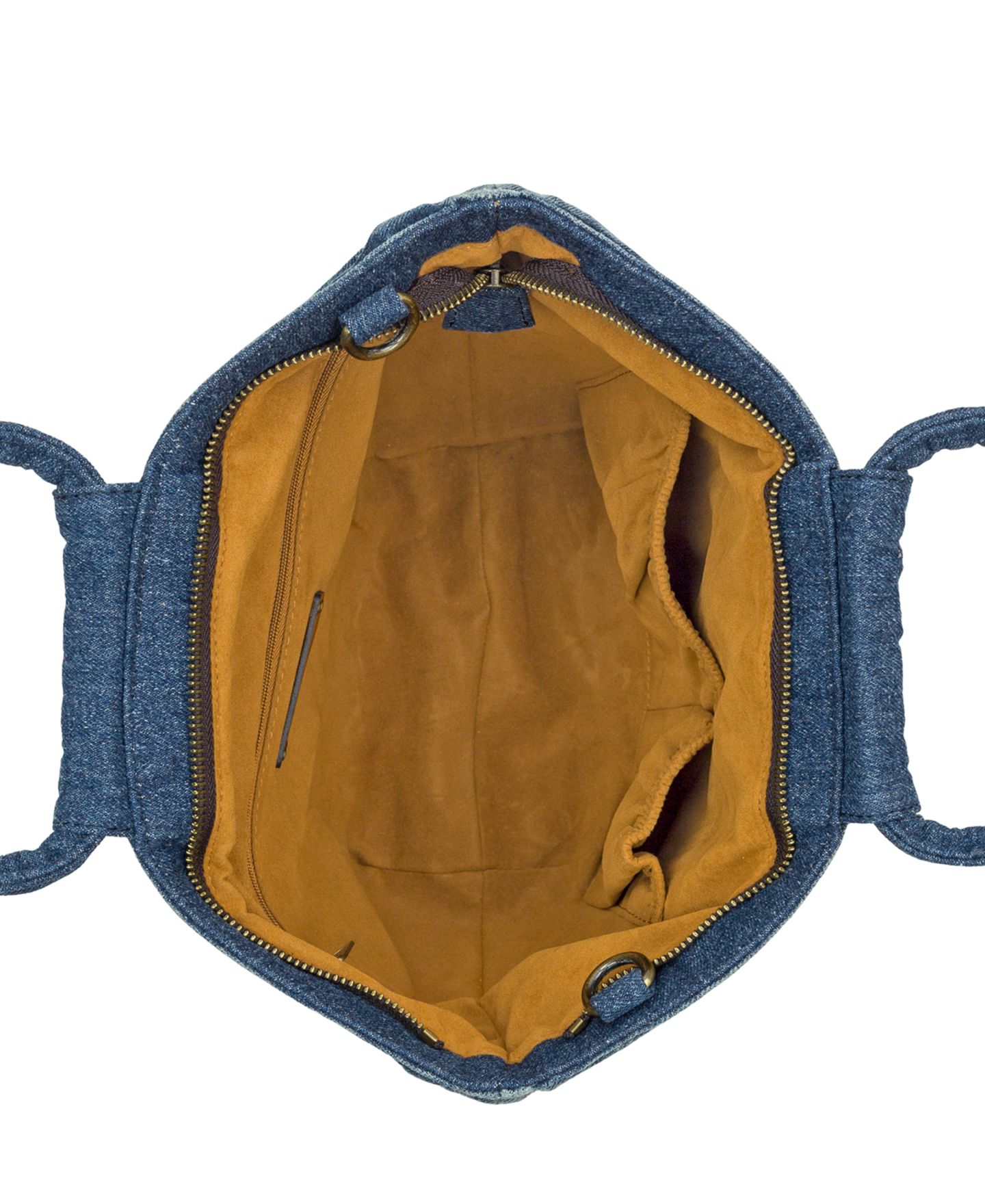 Женская сумка Patricia Nash Ossi Medium Woven Denim Satchel, цвет: Джинсовый — фото 4
