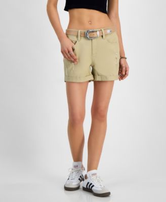 Dollhouse - Juniors' Ripped Cuffed Shorts
