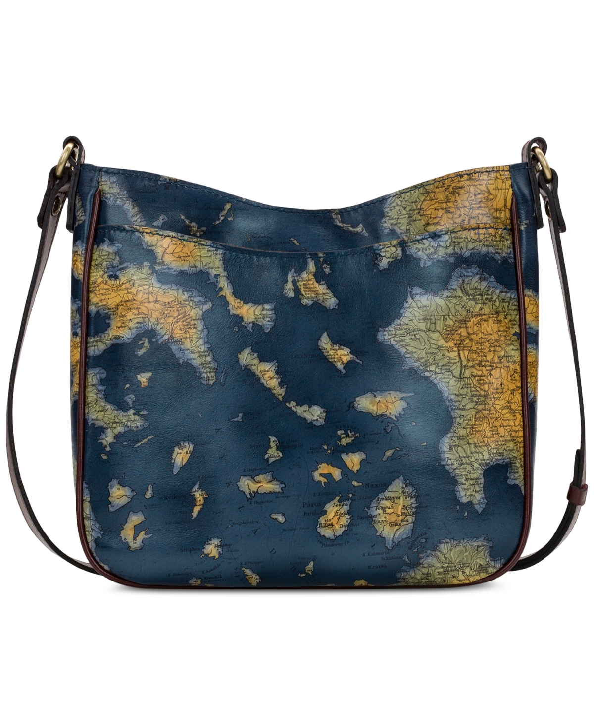 Patricia Nash Emeline Crossbody, Created For Macy's In Greek Map