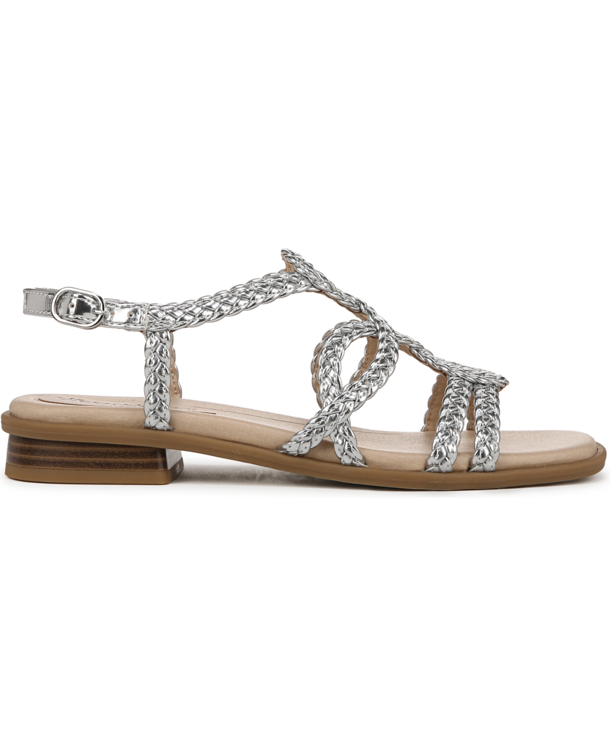 LIFESTRIDE WOMEN'S REAGAN OPEN SQUARE TOE STRAPPY SLINGBACK SANDALS 