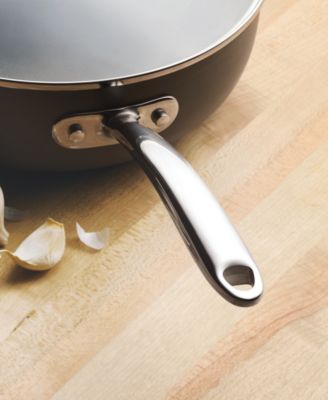 Professional Hard-Anodized Nonstick 4-Qt. Saucier Saucepan