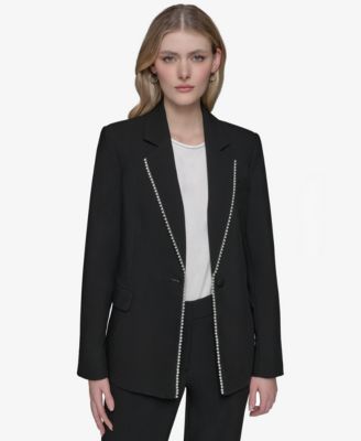KARL LAGERFELD PARIS - Women's Single-Button Blazer