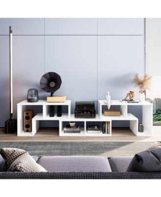 3 Pieces TV Console Stand Modern Entertainment Center Storage Bookcase