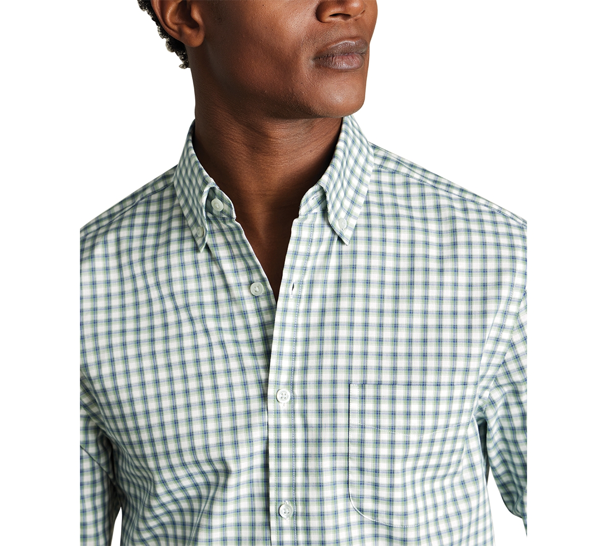 CHARLES TYRWHITT MEN'S SLIM FIT LONG SLEEVE CHECK BUTTON-DOWN SHIRT 
