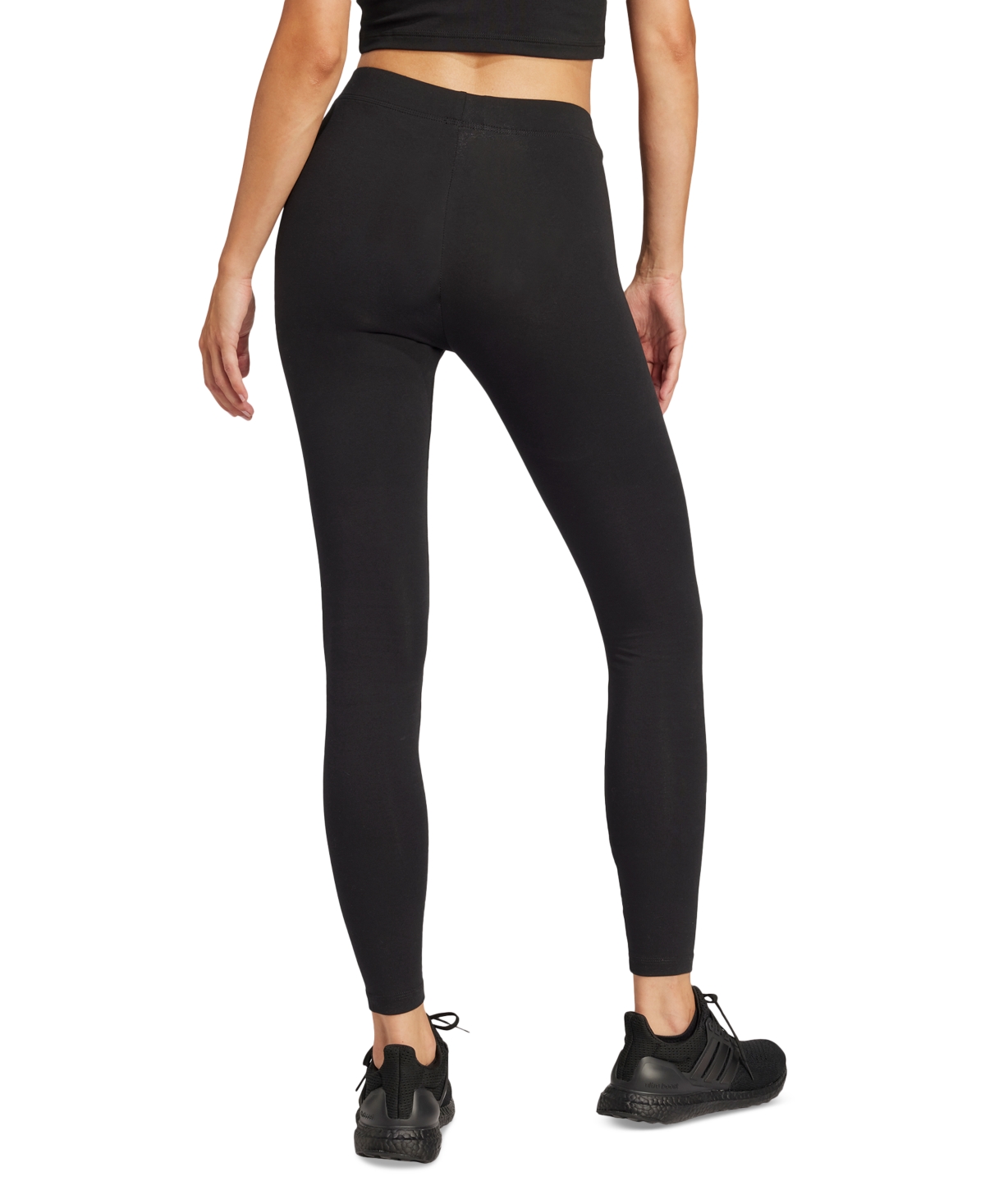 Adidas Originals Women's Hip-logo Full-length Athletic Tights In Black,whit