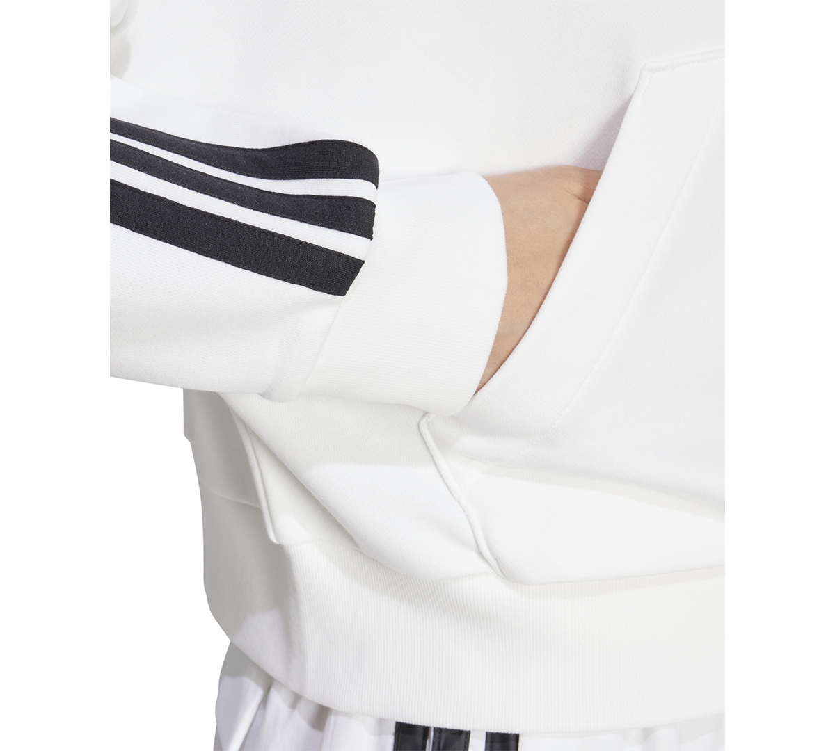 Adidas Originals Women's The Essentials Relaxed Hooded Track Jacket In White