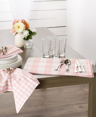 Pink Buffalo Check Placemat, Set of 4
