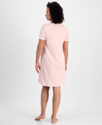 Women's Printed Short-Sleeve Sleepshirt, Exclusively at Macy's