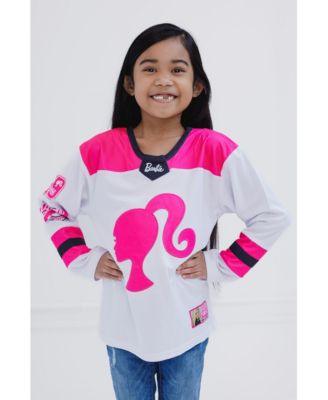 Girls Mesh Hockey Jersey Long Sleeve T-Shirt