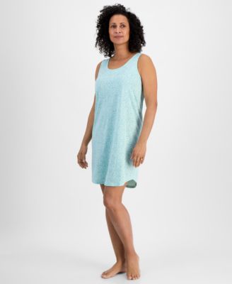 Charter Club - Women's Printed Jersey Tank Sleepshirt