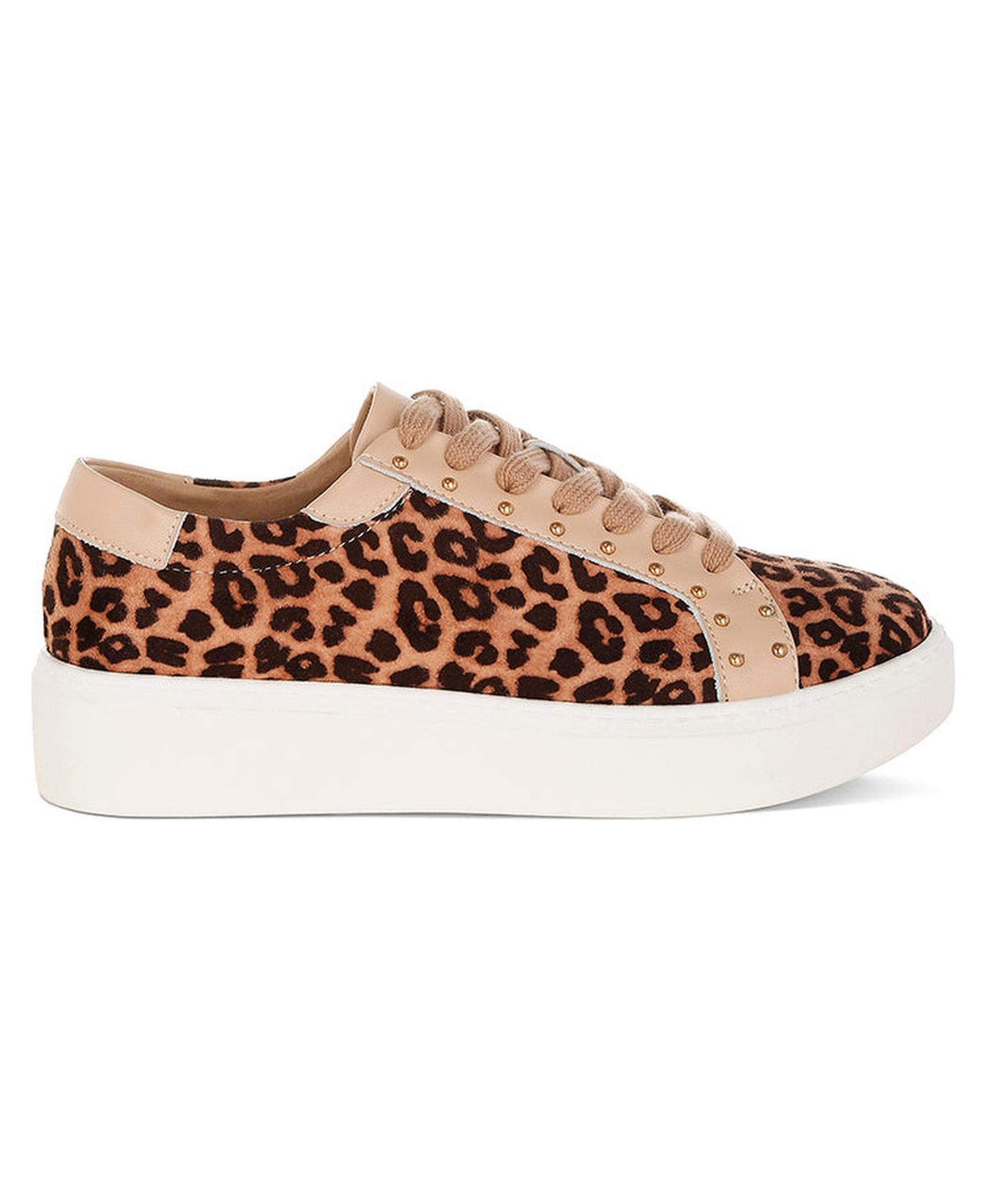 Женские кроссовки Rag & Co Flippin Studded Leopard Print Chunky, цвет: Коричневый — фото 9