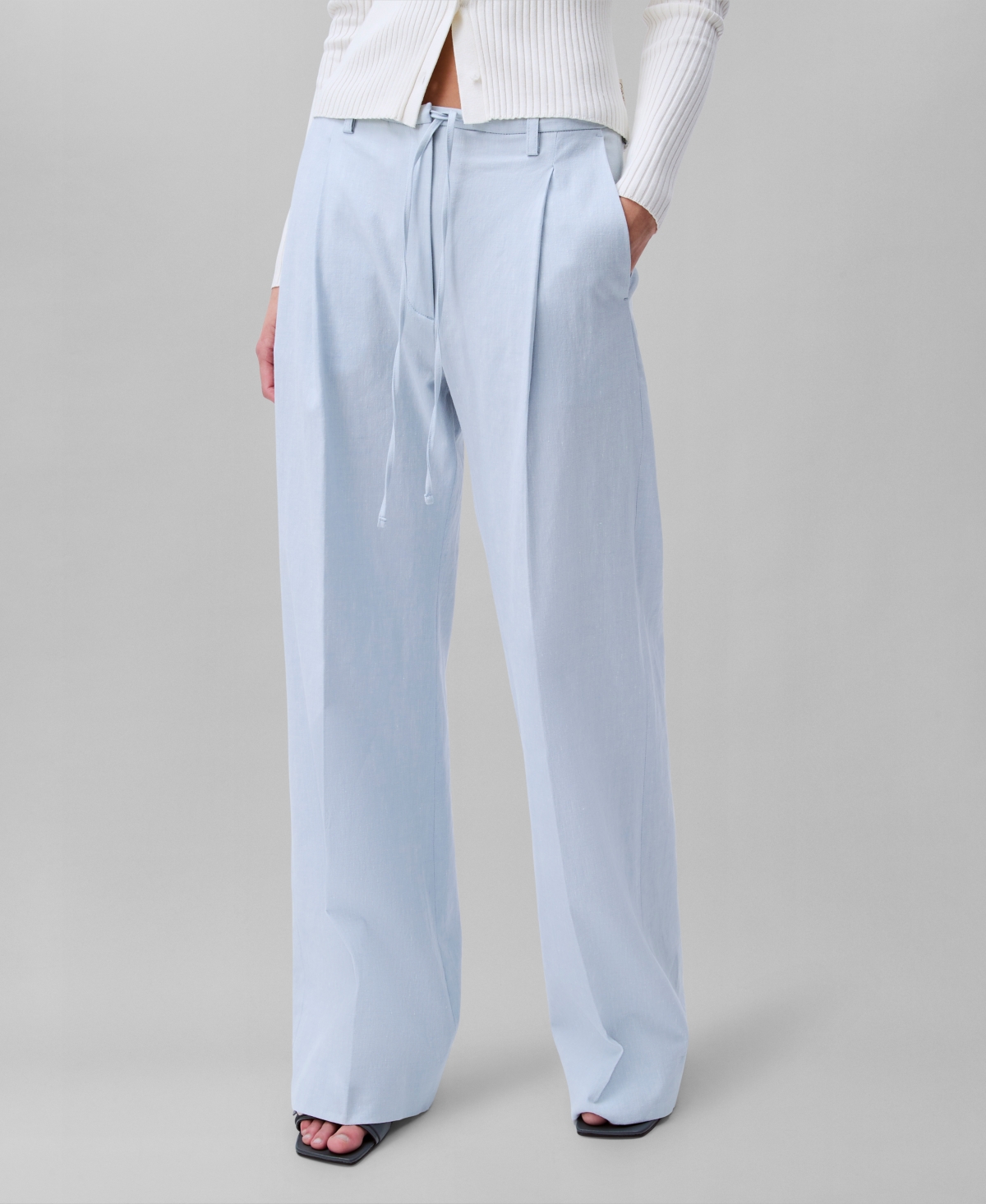 Calvin Klein Wide-leg Jeans In Plein Air