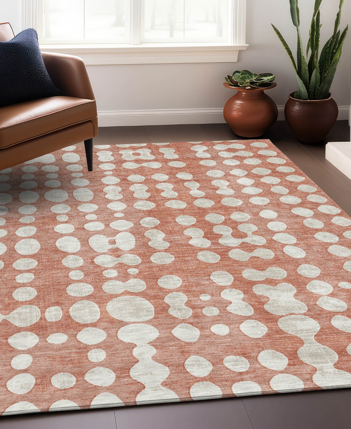 Addison Chantille Acn869 9'x12' Area Rug In Salmon