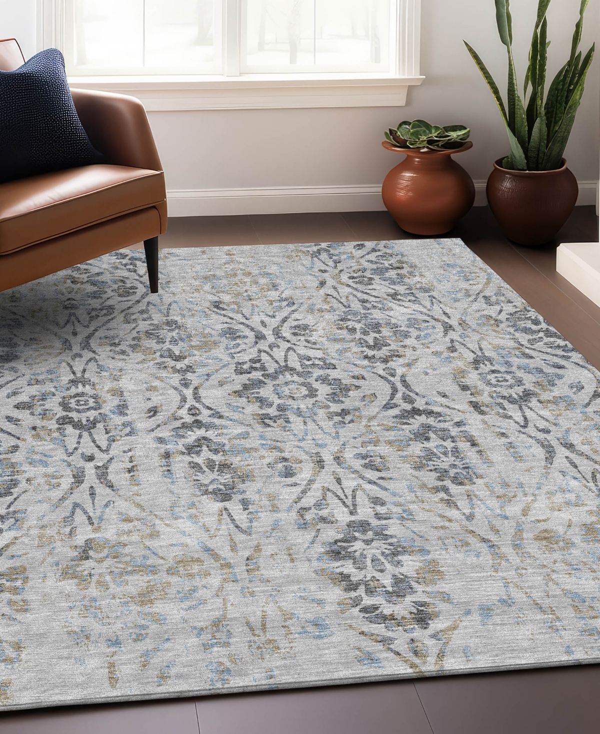 Addison Chantille Acn868 9'x12' Area Rug In Gray