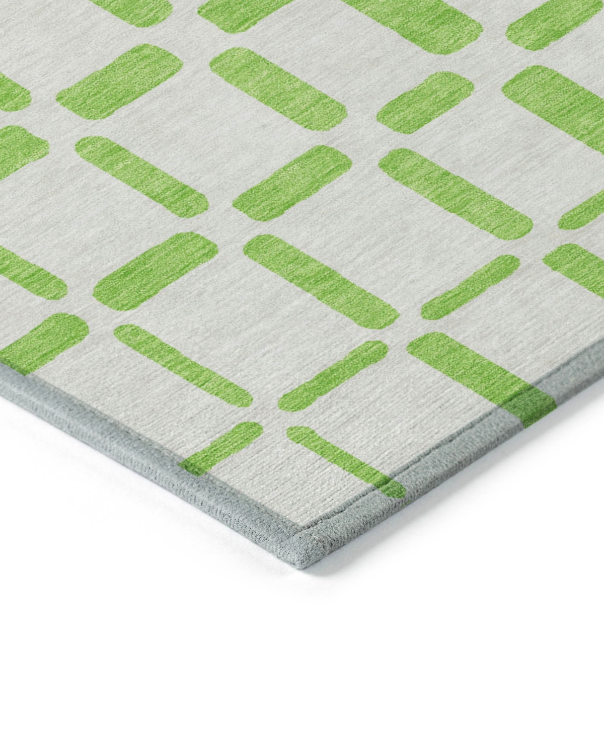 Addison Chantille Machine Washable Acn871 5'x7'6" Area Rug In Lime
