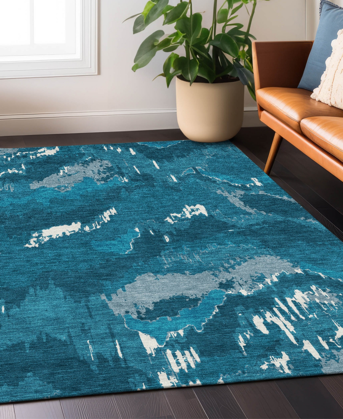 Addison Chantille Acn865 5'x7'6" Area Rug In Navy