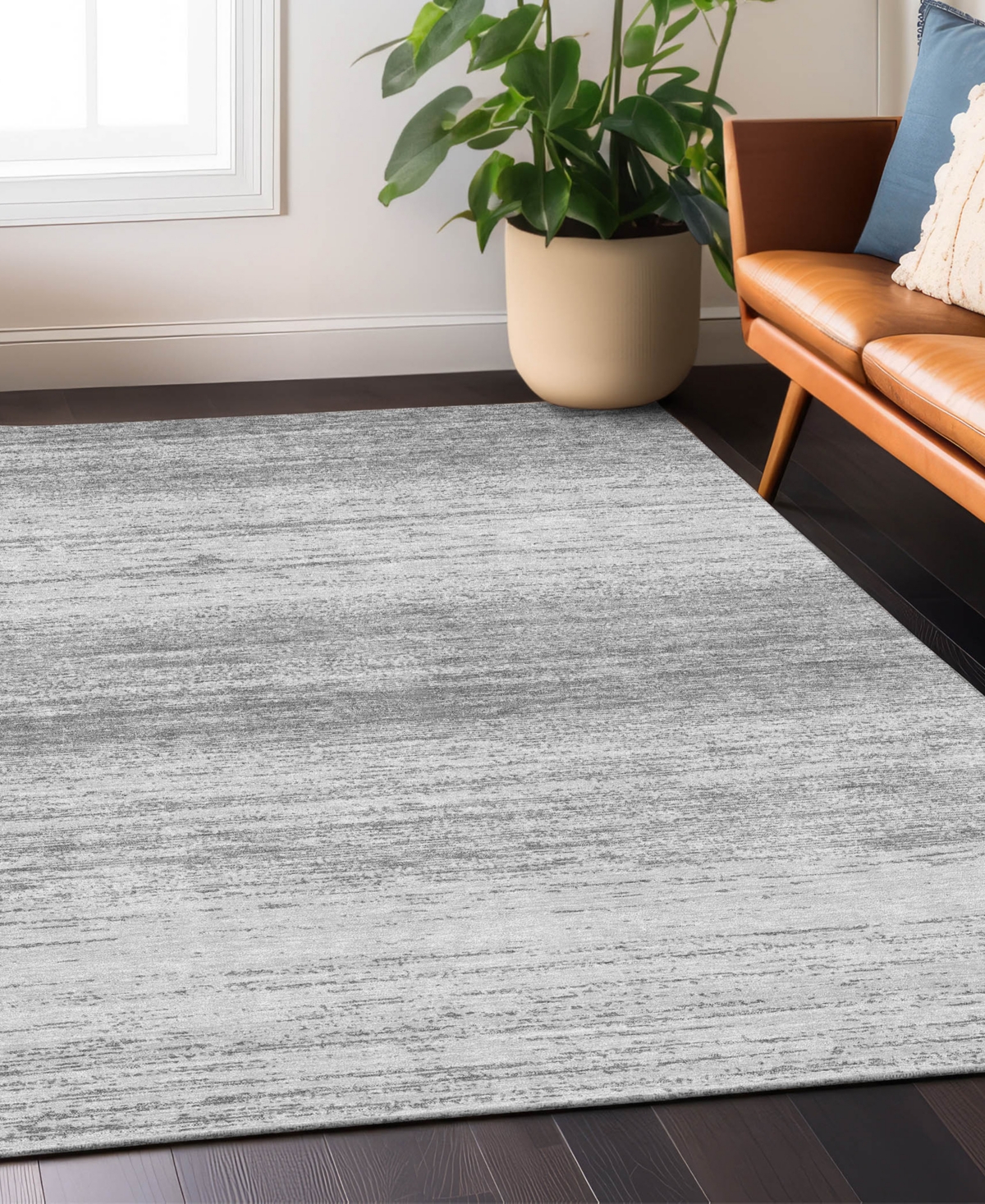 Addison Chantille Acn859 5'x7'6" Area Rug In Gray