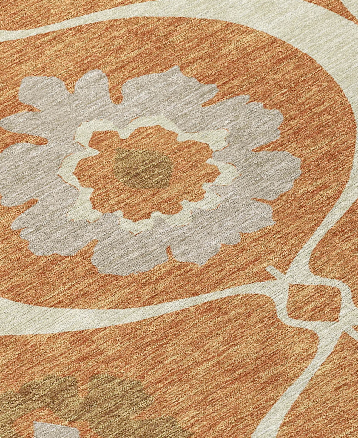 Addison Chantille Machine Washable Acn858 2'6"x3'10" Area Rug In Paprika