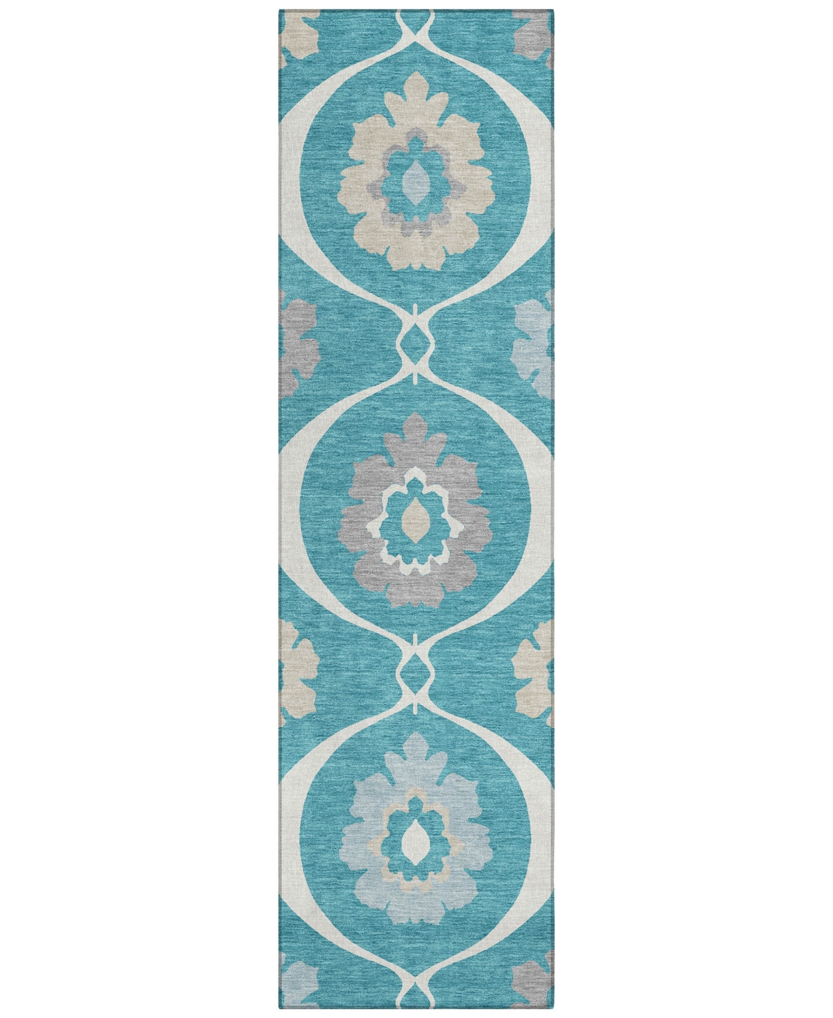 Addison Chantille Acn858 2'3"x7'6" Runner Area Rug In Teal