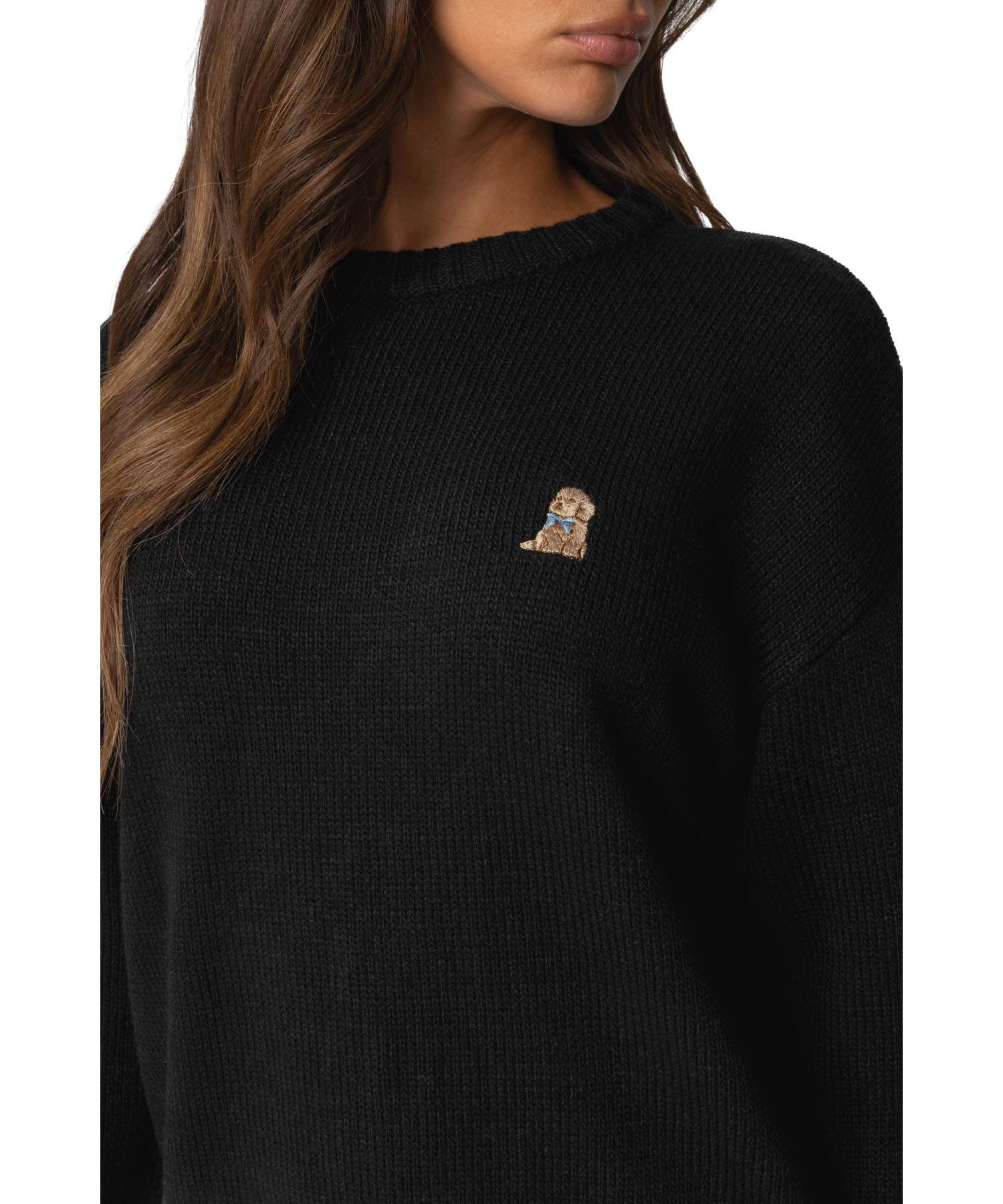 Women's Puppy Love Embroidered Sweater
