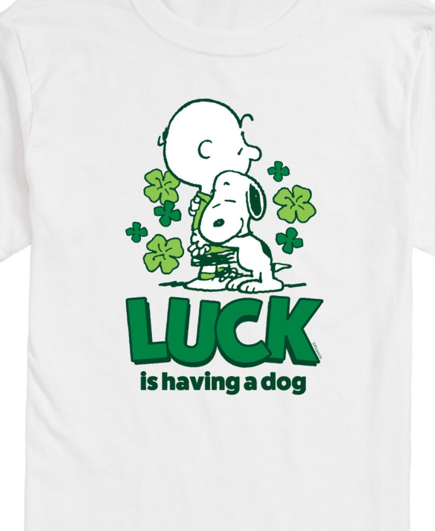 Мужская футболка AIRWAVES Peanuts Luck Is Having a Dog Short Sleeve, цвет: Белый — фото 3