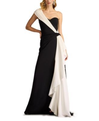 【Tadashi Shoji】Lune Waterfall Sash Gown Lune Waterfall Sash Gown | Tadashi Shoji