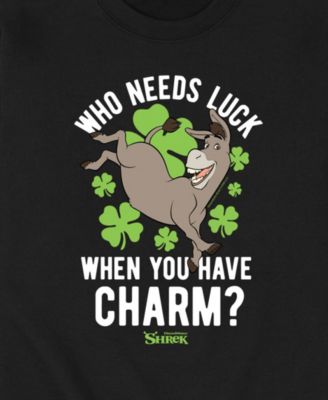 Men's Shrek Luck Charm Donkey Long Sleeve Fleece