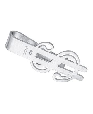 Bling Jewelry Dollar Sign Money Clip Card Holder Brushed Stainless ...