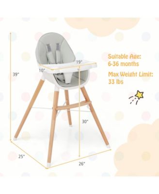 Boys High Chair with Dishwasher Safe Tray