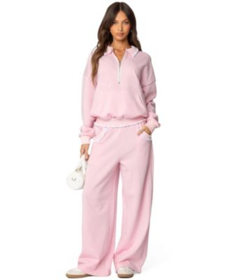 Womens Ashtin Ruffle Trim Sweatshirt